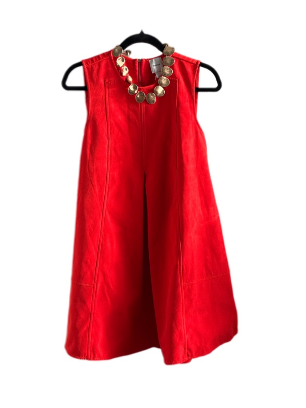 Maeve Red Sleeveless A-Line Dress